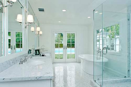 Cửa nhôm kính có thể được sử dụng cả trong phòng tắm